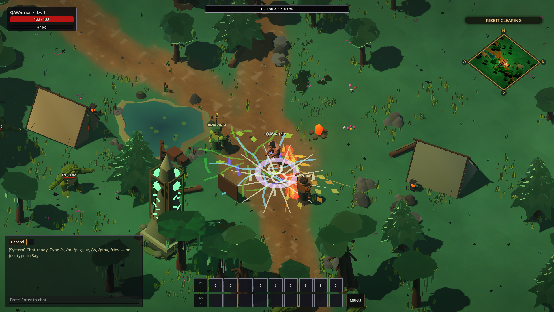 Five Muckleton classes demonstrating their distinct ability effects